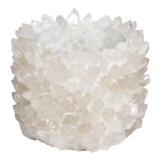 Planter Bowl Classic in Clear Quartz For Sale