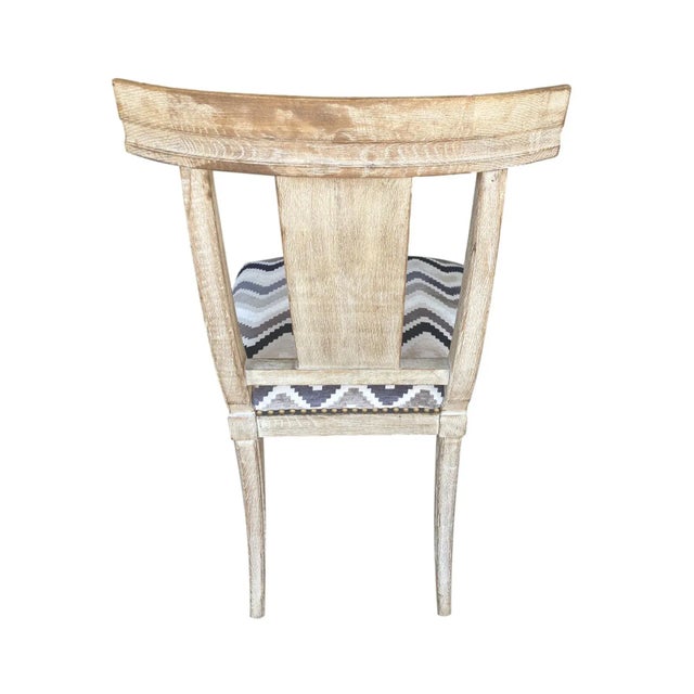 Restoration Hardware Klismos Dining Chairs in Rustic Weathered Oak Finish- Set of 4 For Sale - Image 12 of 12
