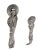 Contemporary Early 21st Century Godinger Silver-Plated Turkey Cornucopia Serving Spoons - Set of 2 For Sale - Image 3 of 7