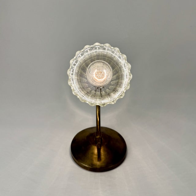 Clear Murano Glass Wall Lamps from Barovier & Toso, 1930s, Set of 2 For Sale - Image 9 of 11