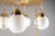 Gold Art Deco Chandelier with Opal Glass Shades, Vienna, 1920s For Sale - Image 8 of 18