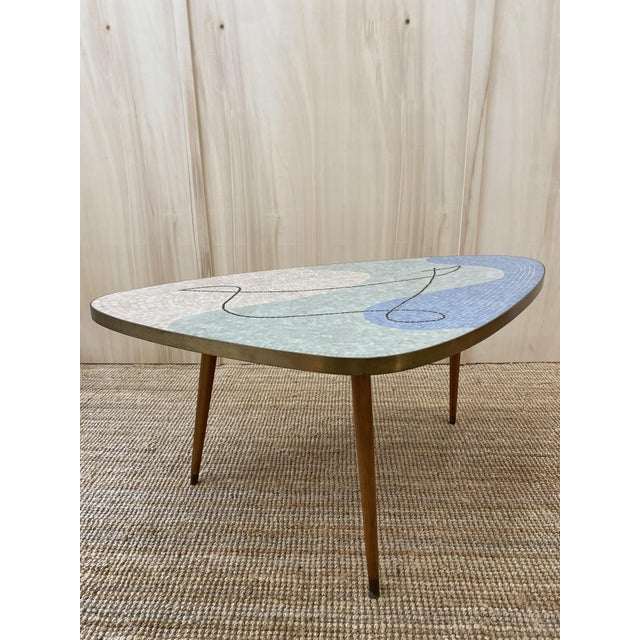 Mosaic Coffee Table by Berthold Muller, 1950s For Sale - Image 6 of 16