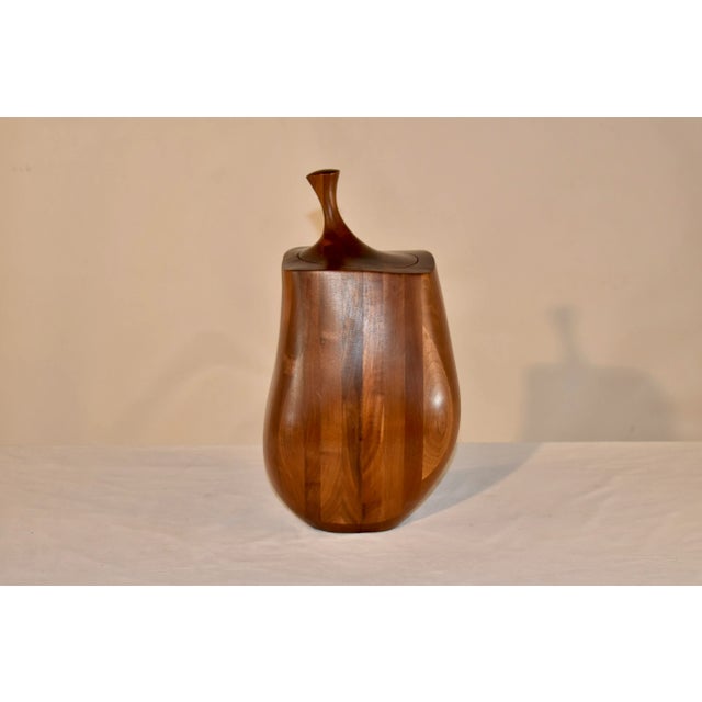 Mid-Century Turned Treen Jar, Circa 1960 For Sale - Image 4 of 9