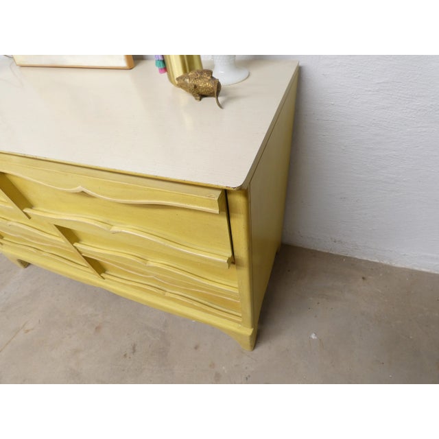 Mid-Century Modern Yellow Lane Lowboy Dresser For Sale - Image 10 of 12