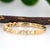 Metal 14k Yellow Gold Natural Diamond Band With MiIgrain Details, Size 6.75 For Sale - Image 7 of 7