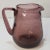 Glass Mid Century Pilgrim Amethyst Crackle Glass Pitcher For Sale - Image 7 of 7