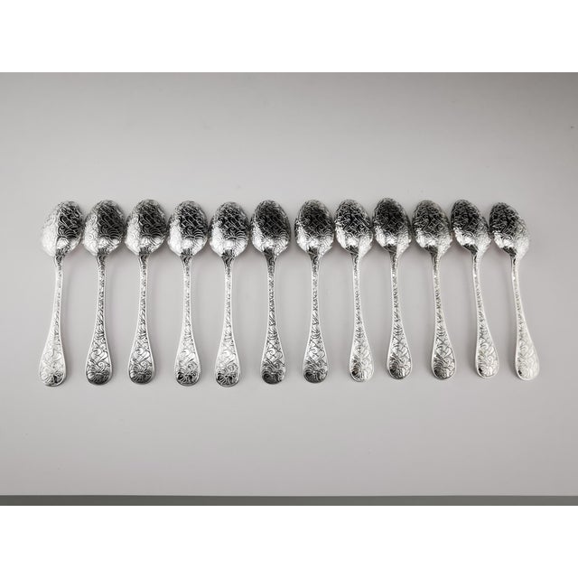 Christofle Silver-Plated Garden of Eden Cutlery Service for 12 from Christofle et Cardeilhac, Set of 100 For Sale - Image 16 of 18