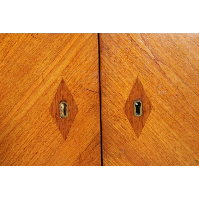 William Switzer Cherry Wood Art Moderne Style Cabinet For Sale - Image 9 of 12