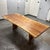 Contemporary Acacia Live Edge Trestle Dining Table For Sale In San Francisco - Image 6 of 12
