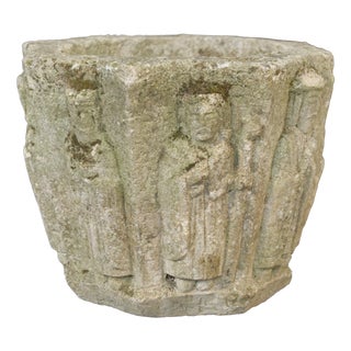 Reconstituted Stone Planter, 1950s For Sale