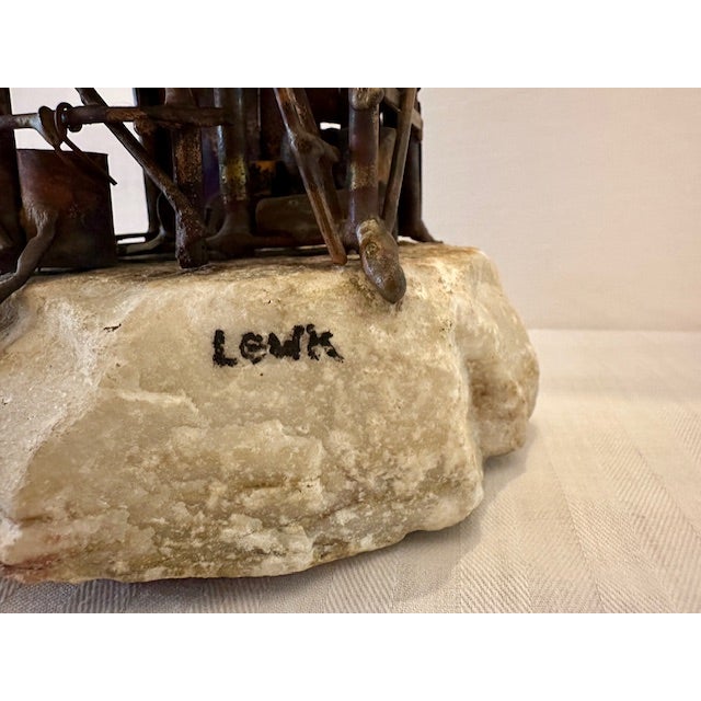 Mid 20th Century Vintage Intricate Lewk Wharf Themed Sculpture For Sale - Image 17 of 18