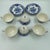 Vintage Crown Ducal Bristol Blue Transferware Teacups & Saucers – Set of 6 | English Chinoiserie China - 12 pcs For Sale - Image 10 of 12