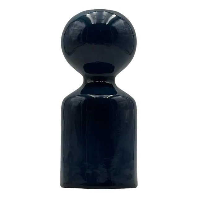 Blue Ceramic Vase by Liisi Beckmann for Gabbianelli, Italy, 1960s For Sale