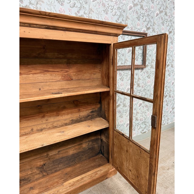 Antique Pine Display Cabinet, 1890s For Sale - Image 8 of 9