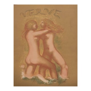 Aristide Maillol Lithograph Cover Verve 1939 For Sale
