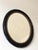 Wood Large Antique French Louis Philippe Oval Mirror – Black and Gold, Late 19th Century For Sale - Image 7 of 11