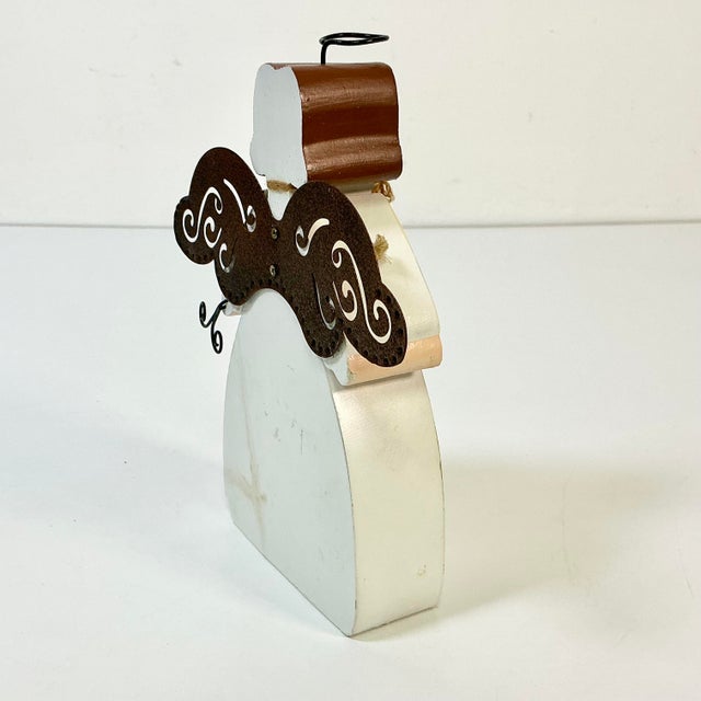 1990s Vintage Boho Chic Arts & Crafts Valentine Angel -Brighten Heart & Home. For Sale - Image 6 of 9