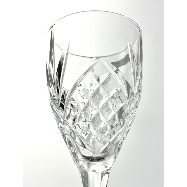 2010s Gothic Godinger “Dublin” Crystal Wine or Water Glasses - Set of 4 For Sale - Image 5 of 6