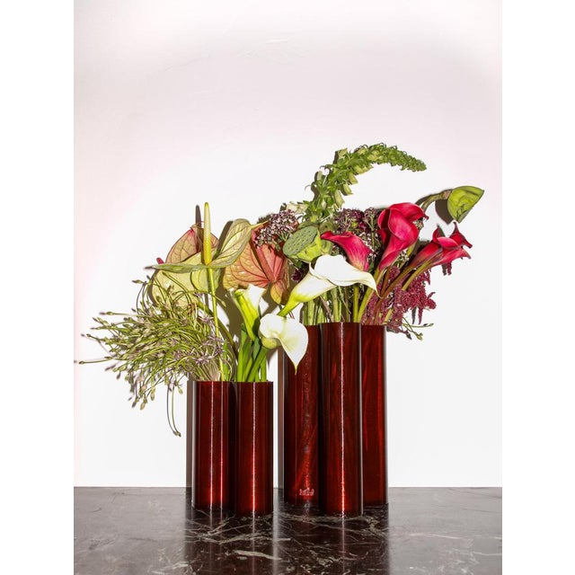 Tall Amber Splash Vase by Mana For Sale - Image 10 of 17