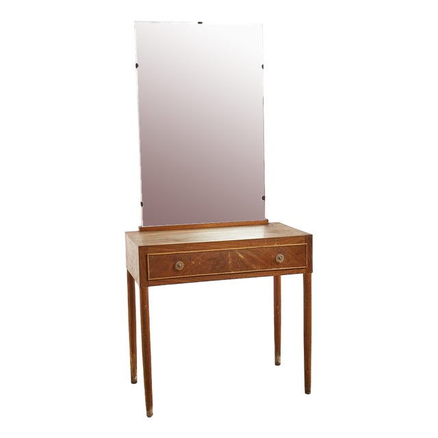 Vintage Console with Mirror For Sale