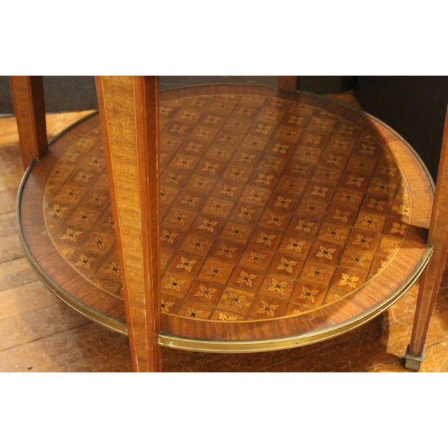Napoleon III Marble Top Gueridon Table of Louis XVI Taste For Sale In Raleigh - Image 6 of 6