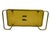 1970s Lane Furniture Lemon Yellow Lacquered Wood Coffee Table With Brass-Tone Metal Base For Sale - Image 9 of 13