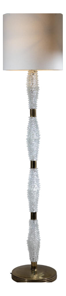 Rostrato Murano Glass Floor Lamp attributed to Ercole Barovier for Barovier & Toso, 1940s
