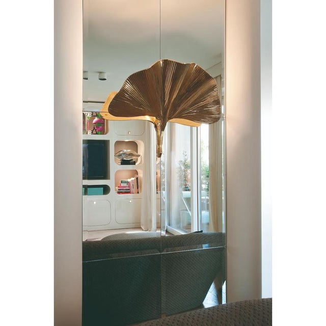 Gold Eden Wall Lamp in Powder-Coated Aluminum by Altreforme For Sale - Image 8 of 10