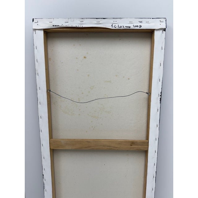 2009, "He Loved to Ride", Contemporary, Mixed Media on Canvas, Artist Y. C. Lozano For Sale - Image 11 of 13