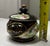 Vintage Mid Century Norleans Hollywood Regency Black & Gold Porcelain Lidded Sugar Bowl Trinket Box , Japan For Sale - Image 9 of 11