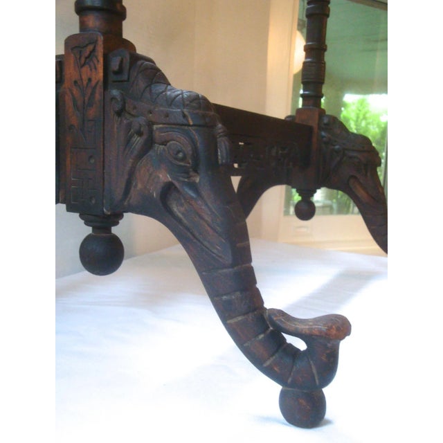 This is a beautiful and unusual carved wood piece, originally made as a screen for a fireplace opening. It dates to the...