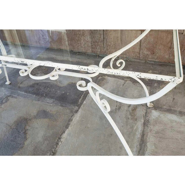 Vintage Wrought Iron Table and Chairs For Sale - Image 9 of 11