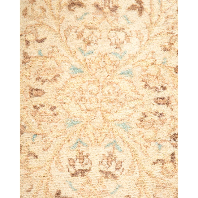 Traditional Mogul, One-of-a-Kind Hand-Knotted Area Rug - Yellow, 4' 1" x 6' 4" For Sale - Image 3 of 8