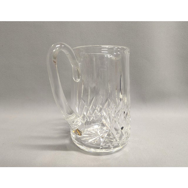 1980s Waterford Lismore Cut Crystal Pitcher For Sale - Image 5 of 11
