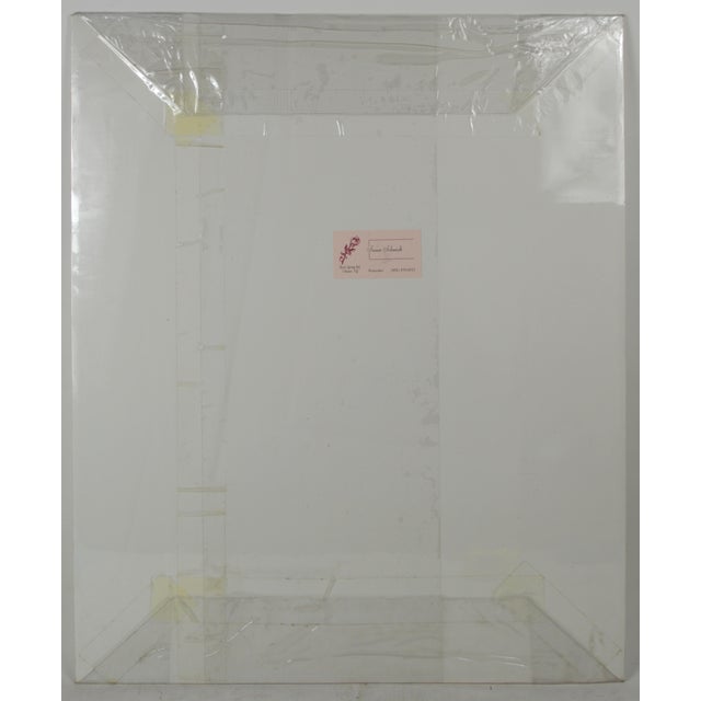 Late 20th Century Late 20th Century Original Modern Floral Abstract Painting Signed For Sale - Image 5 of 6