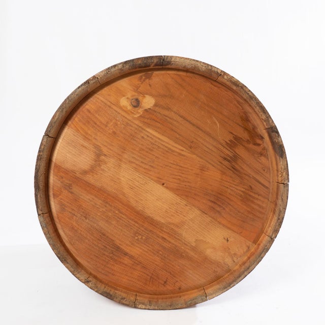 Mid 20th Century Primitive Bucket With Hand Painted Seascape Scene For Sale - Image 6 of 7