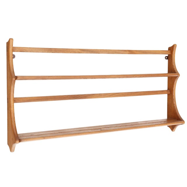 Vintage Plate Rack Wall Shelves from Ercol, 1970s For Sale - Image 3 of 7