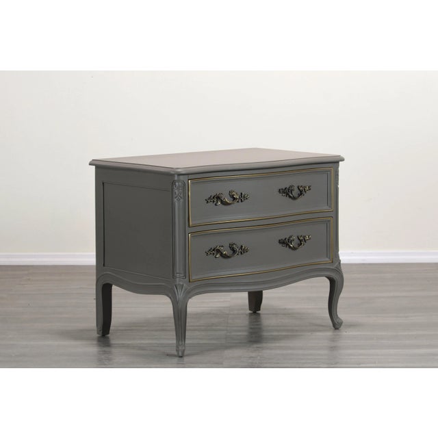 Late 20th Century Vintage Henredon Earth Tone Nightstand For Sale - Image 5 of 5