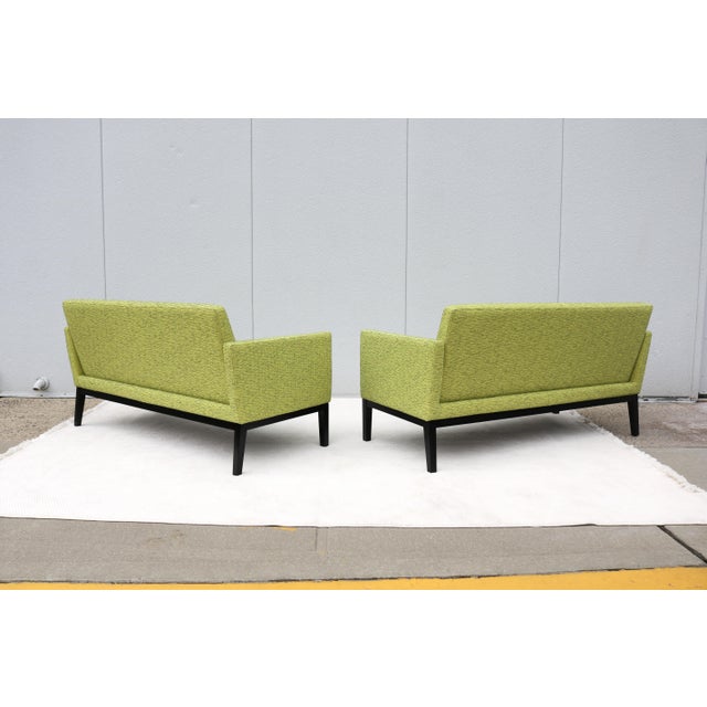 Mid-Century Style Passerelle Upholstered 2-Seat Lounge Sofas by Coalesse, a Pair For Sale - Image 11 of 18