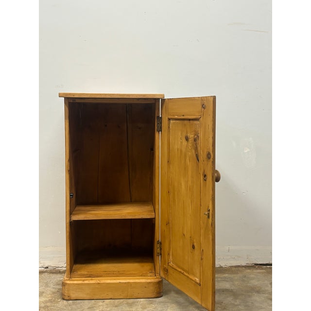 Antique English Pine Pot Cupboard Nightstand For Sale In Naples, FL - Image 6 of 9