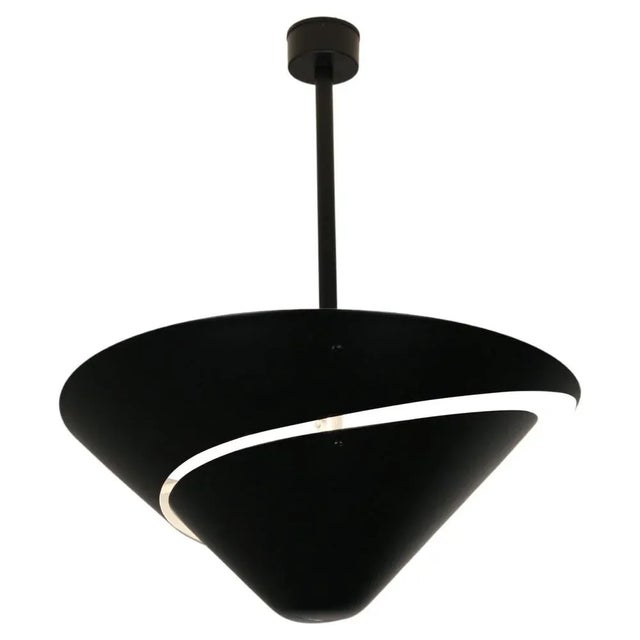 Black Snail 60 Ceiling Lamp by Serge Mouille For Sale - Image 8 of 8
