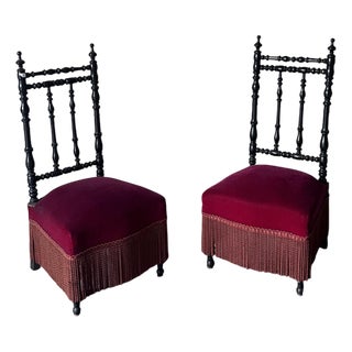 Set of Vintage Napoleon III Armchairs For Sale