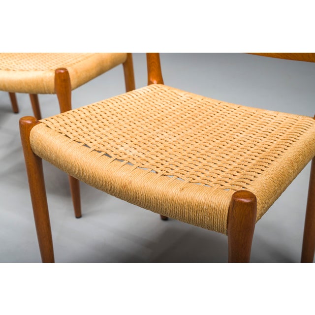 Model 83 Dining Chairs in Teak by Niels Otto Møller for J.L. Møllers, 1960s, Set of 6 For Sale - Image 11 of 18