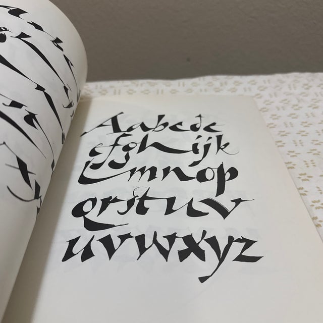 1980s Calligraphic Alphabets by Arthur Baker For Sale In New Orleans - Image 6 of 11