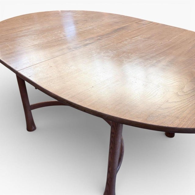 Mid-Century Blonde Elm Oval Dining Table by Ercol For Sale - Image 4 of 9