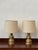 1960s Vintage Table Lamps with Brass Base and Fabric Shade, 1960s, Set of 2 For Sale - Image 5 of 5