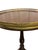 Wood Vintage Set of Two Traditional Chippendale-Style Tripod Side Tables With Brass Gallery Tops For Sale - Image 7 of 17