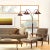 1960s Nova of California Mid Century Natural Mica Floor Lamps - 86" Espresso Wood , Bronze & Amber Mineral Mica, Dimmer Switch For Sale In Los Angeles - Image 6 of 12
