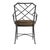 Brown Jordan Brown Jordan Calcutta Arm Chair, Textured Pewter frame with Fusion Moccasian fabric For Sale - Image 4 of 11