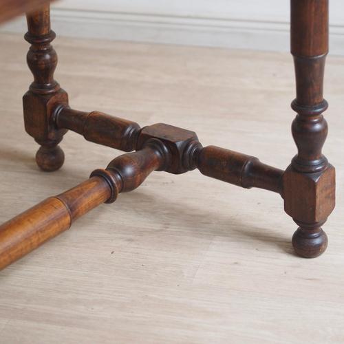 Antique Writing and Dining Table with Turned Base, 1890s For Sale - Image 9 of 18